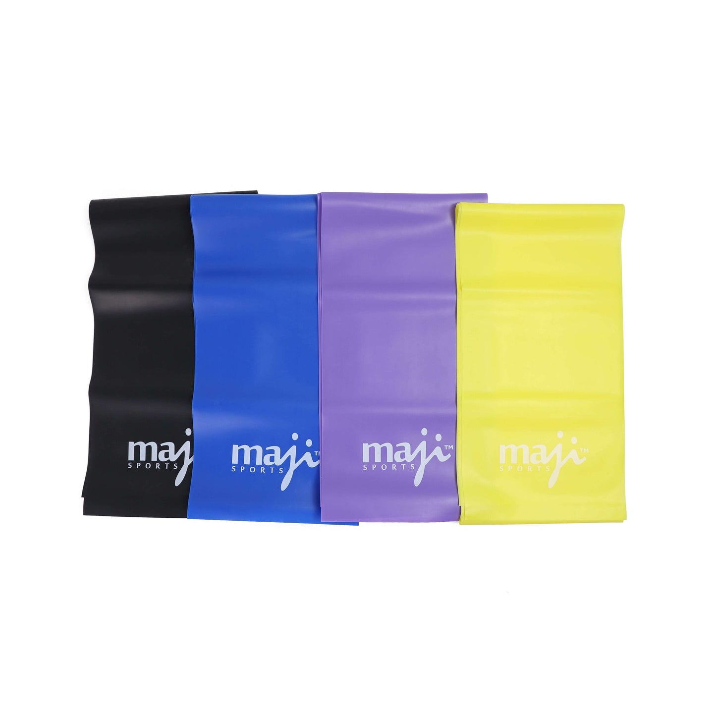 Maji Sports Full Body Exercise and Stretch Bands - Variable Resistance 4 Pack-0
