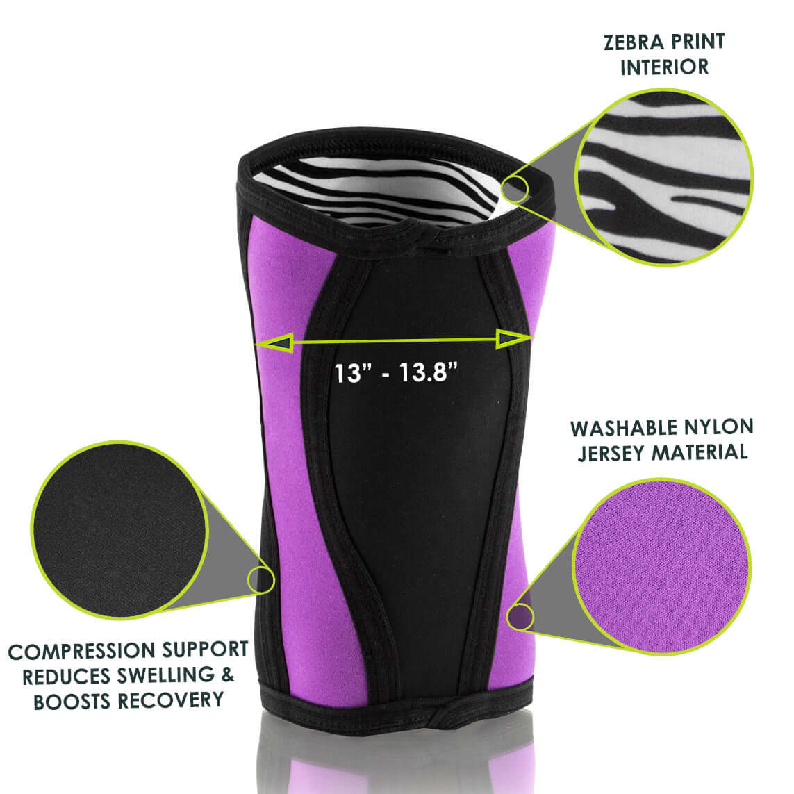 ProsourceFit Knee Sleeve Purple-3