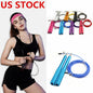 US STOCK Jump Rope Crossfit Jump Rope Adjustable Jumping Rope Training